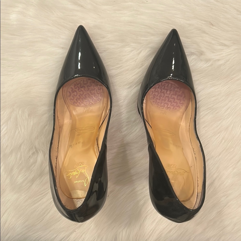 Christian Louboutin Soo Kate Black Patent Leather Women's Pumps